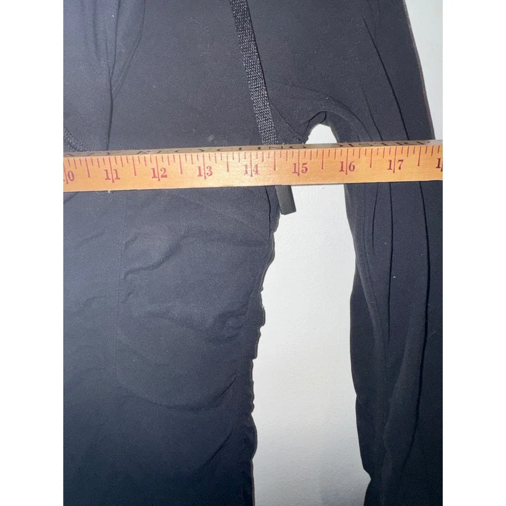 Lululemon Beyond the Studio Jacket Black Ruched Full Zip Hooded Size 4